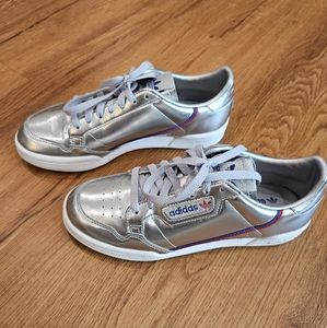 Silver Adidas Sneakers